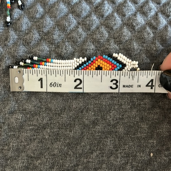 Beautiful native american jewelry beaded earrings nEW - Picture 2 of 3